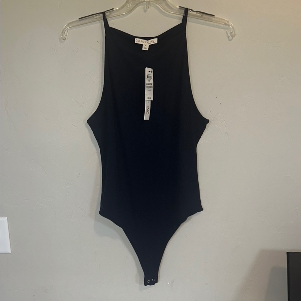 Colors x INC Collab Navy Ribbed Bodysuit Size XL New with Tags